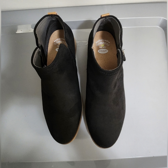 Womens Dr. Scholl's Astir Suede Black Bootie size 8 1/2 W - Picture 12 of 14